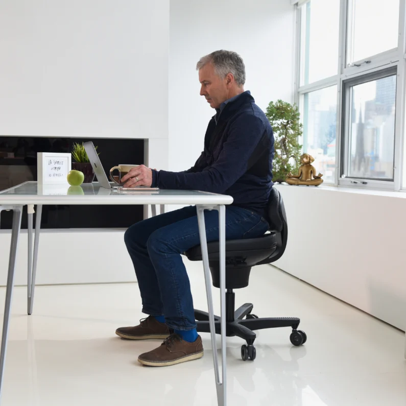 What is the correct sitting posture