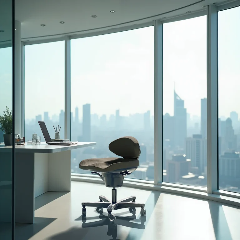 CoreChair Classic in the new Soft Black color, set in an executive office