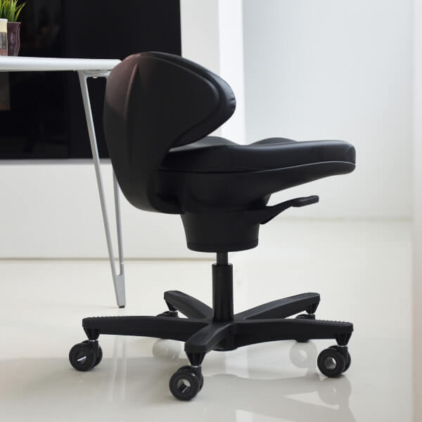corechair active sitting ergonomic chair rear quarter view