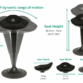 CorePerch Ergonomic Active Sitting Stool Dimensions