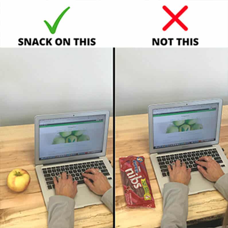 healthy snacks vs unhealthy snacks