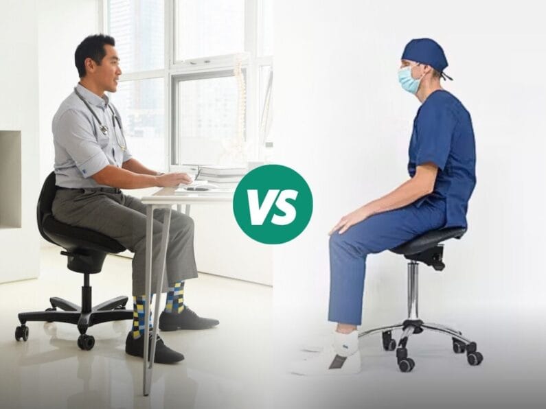 CoreChair compared to Saddle Stool
