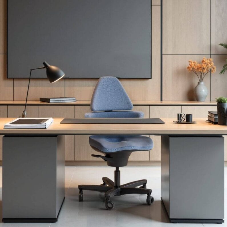 Active Sitting Supportive Office Chair in Classy Office Color Blue