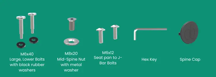 CoreChair Elite Included Hardware